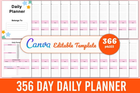 365 Day Daily Planner Canva Template: A Strategic Tool for Intentional Year-Round Planning