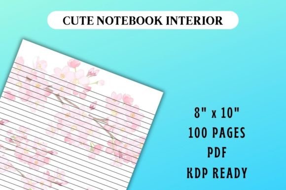 Cherry Blossom Journal Interior: A Ready‑to‑Upload Notebook for Your Next Creative Project