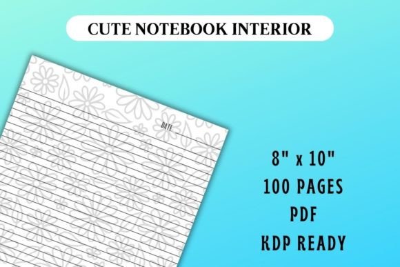 Cute Flower Journal Interior: A Ready-to-Use Digital Template for Your Next KDP Book