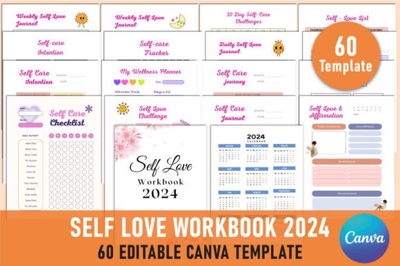 Designing a Personal Growth System with the Editable Self Love Workbook 2024