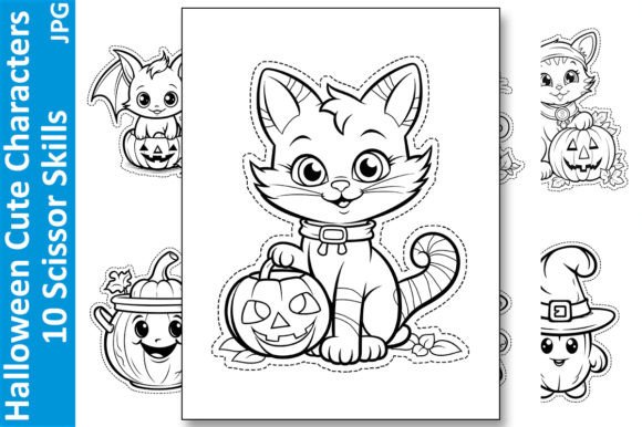 Halloween Characters: 10 Scissor Skills Projects