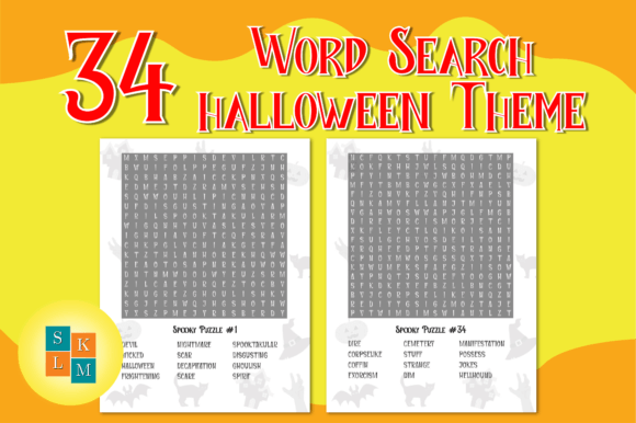 Halloween Wordsearch Puzzles for Creative Professionals