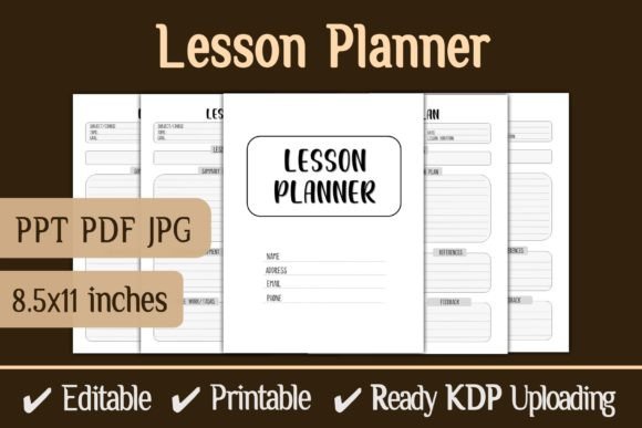 Lesson Planner KDP Interior Template