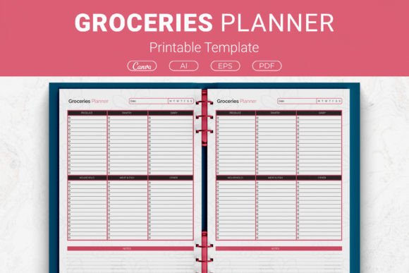 Master Your Kitchen and Budget with a Groceries Planner Printable Template