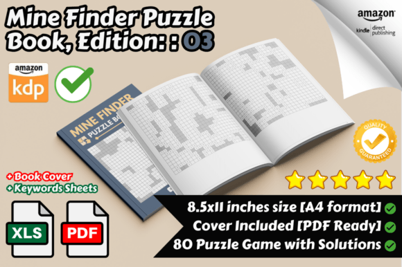 Mine Finder Puzzle Book for KDP Part 03