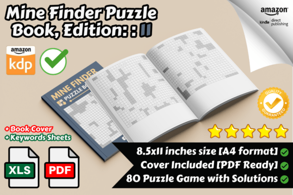 Mine Finder Puzzle Book for KDP Part 11