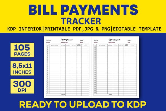 Monthly Bill Payment Tracker Organizer