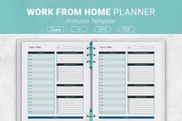 The Undated Work from Home Planner Template: A Blueprint for Organized Remote Living