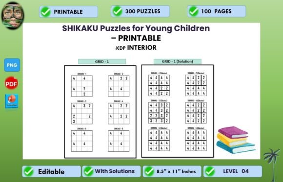 Unlocking Logic and Fun: Shikaku Puzzles for Young Children 04 as Your Next Bestselling KDP Activity Book
